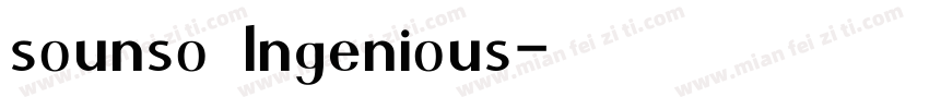 sounso Ingenious字体转换